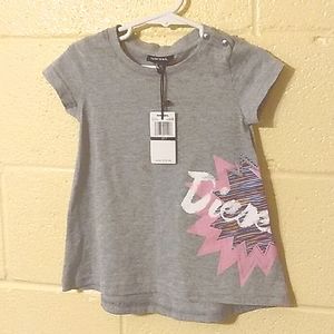 DIESEL girls grey logo dress 3T - NWT